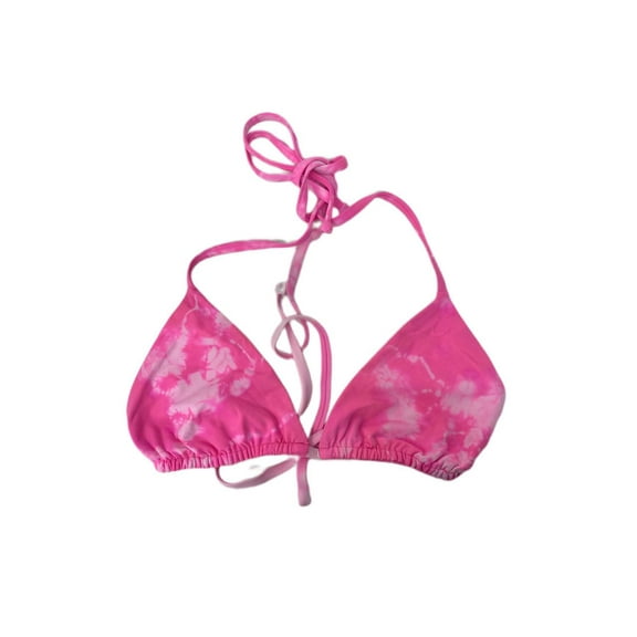 Frankies Women's Tasha Swim Top, Tie Die Pink, S