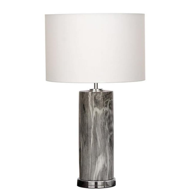 Manhattan Colonne Lampe de Table en Céramique - 26 x 15 x 15 Po.