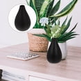thumbnail image 6 of Tineasur Black Ceramic Zen Vase Minimalist Flower Pot for Home Decoration and Office Desktop Display, 6 of 6