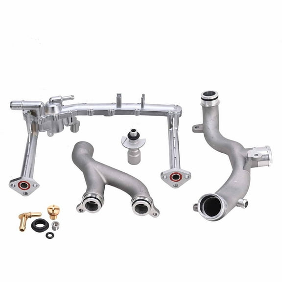 Upgraded Aluminum Coolant Water Pipe Kit For 14-19 Land Rover Jaguar 3.0L
