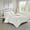 Queen Off White#7, variant on Cotton Bedding Set 3 Piece Tufted Cotton Chenille Damask Comforter Set Off-White Full/Queen,Comforter Set