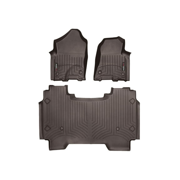 WeatherTech Custom Fit FloorLiners compatible with Ram Truck 1500, Ram 1500 - 1st & 2nd Row, Cocoa