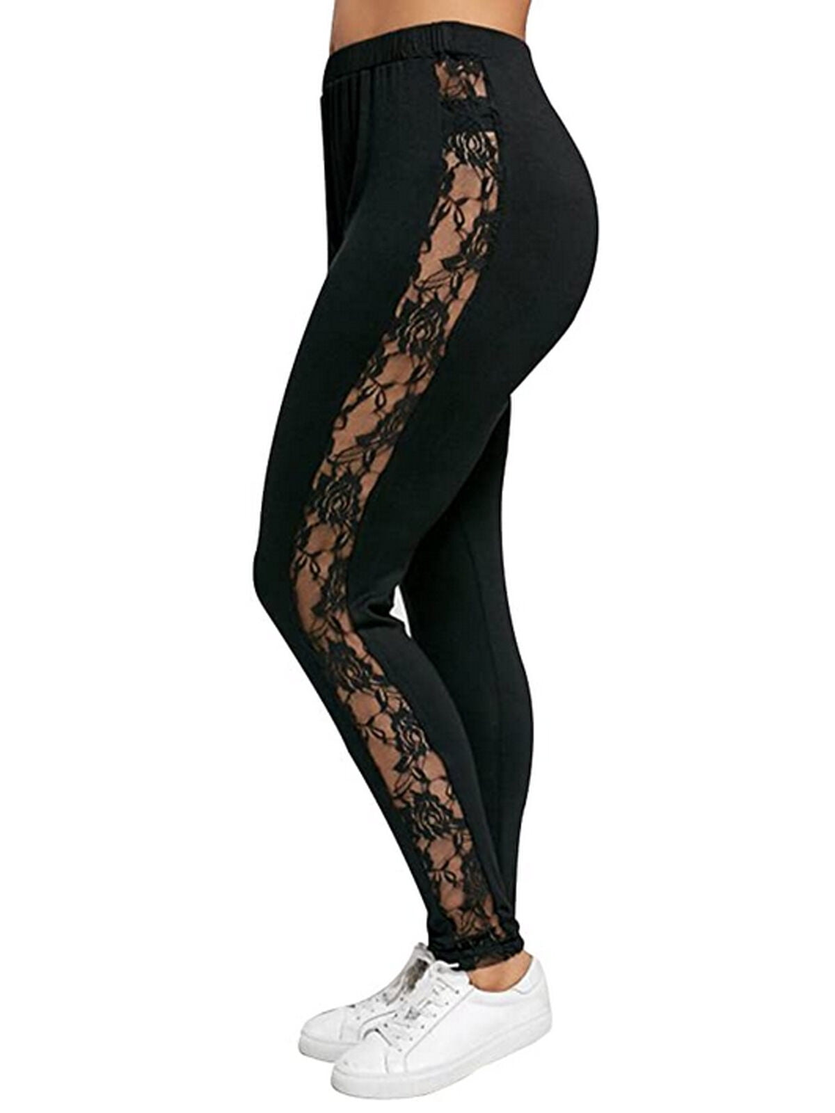 plus size lace pants