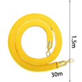 thumbnail image 4 of kurtrusly 1Pcs Rope Velvet 1.5M Crowd Control for Exhibition Celebration Yellow, 4 of 9