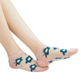 thumbnail image 3 of BQBQERT 5 Pairs Women Glass Fiber Short Socks Japanese Sweet Flower Transparent Mesh Ultra-Thin Invisible Hosiery Random, 3 of 11
