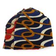 thumbnail image 2 of Holzkary Winter Hats for Men Women Beanie Warm Cuffed Soft Knit Outdoor Skull Cap Women Geometry Print Scarf Beanie Cap Casaul Outdoor Convertible Windproof Hats Orange One Size, 2 of 2