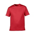 thumbnail image 2 of Yuyuzo T-Shirts pour Femmes Manches Courtes Col Rond Blouses Unies Coupe Ample Basique Été, 2 of 6
