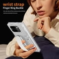 thumbnail image 3 of ELEHOLD Case for Google Pixel 9 Pro Fold, Anti-Drop Thin Hinge Protection Screen Protector Case with Strap & Kickstand,Clear, 3 of 7