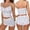 White&&100, variant on CONROSES Womens 2 Peice Pajama Sets Casual Strawberry Graphic Sleeveless Camisole Tops Shorts Loungewear Sets Cozy Nightwear Sleepwear