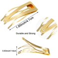 thumbnail image 2 of 60 Pcs Double Grip Hair Clips Snap Hair Clips Metal Snap Clips Hair Barrettes for Hair Making, Salon Supplies, 2 of 5