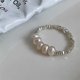 thumbnail image 1 of Nuevo anillo de plata de ley 925 con diseño de perla rota y sencillo, estilo femenino, de lujo, ligero, de alta gama, resistente al color, anillo abierto, 1 of 5