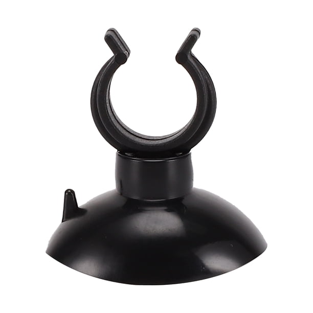 Accesorio de ventosa para acuario Unique Bargains, clip de ventosa para acuario, accesorios para tanque de peces, negro, 0.51 in