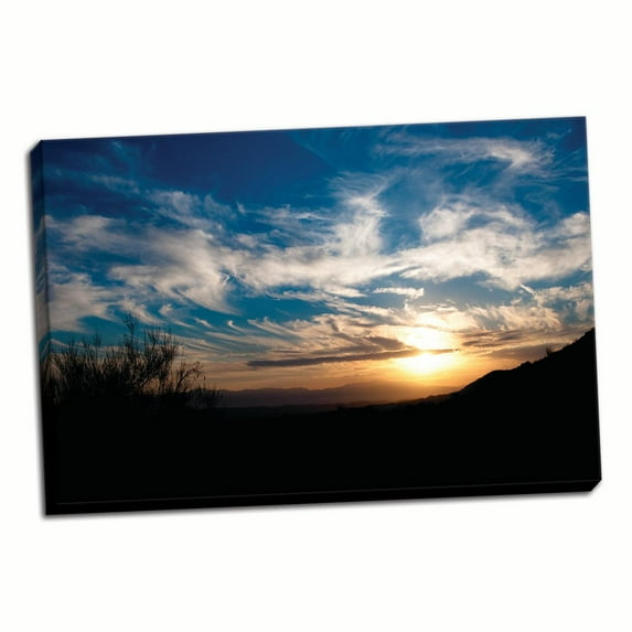 Gango Home Decor Sunset in Joshua Tree III by Erin Berzel (Ready to Hang); One 36x24in Hand-Stretched Canvas