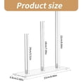 thumbnail image 5 of YIEMEEN Hair Ornament Organizer Stand Hair Accessory Display Rack Scrunchie Holder Stand Hairband Display Rack for Hair Tie, 5 of 11
