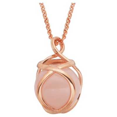 14k Rose Gold Plated Sterling Silver 