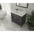 thumbnail image 2 of Laviva 313YG319-36E-MW 36" Espresso Vanity + Matte White Stone Solid Surface Top, 2 of 3