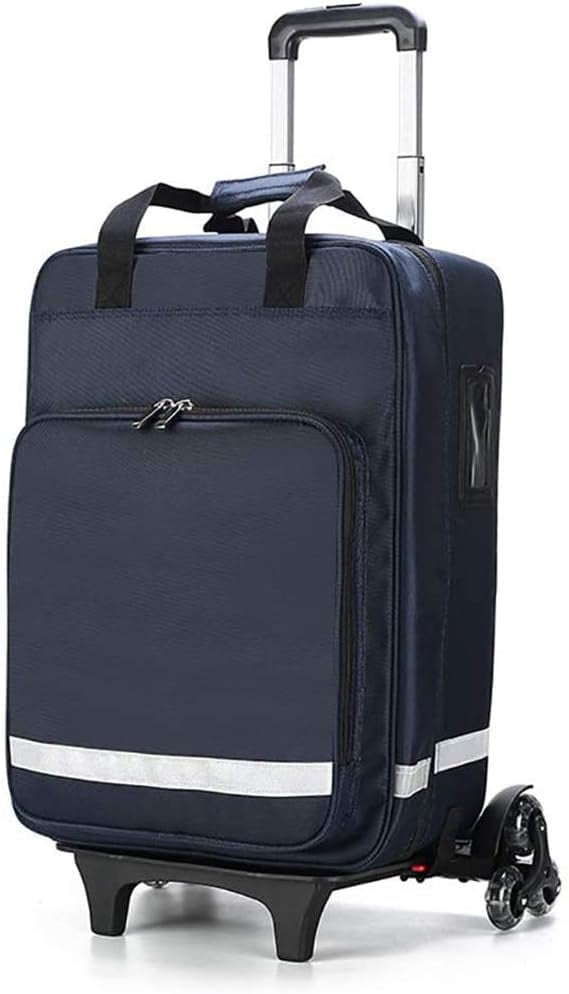 First Aid Backpack Empty Large, Camping First Aid Kit Trolley An All Purpose First Aid Kit for Emergencies At Home