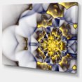 thumbnail image 2 of Unique Fleur Fractale Or et Blanc - Impression sur Toile Florale, 2 of 3