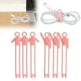 thumbnail image 1 of Multifunctional Silicone Organizer Data Clip Storage Headphone Charging Winding Tie 6pc, 1 of 5