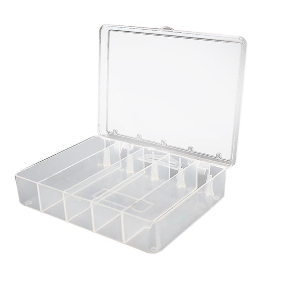 Sajy Plastic Fishing Lure Bait Hook Tackle Storage Box Case Container 5 Compartments