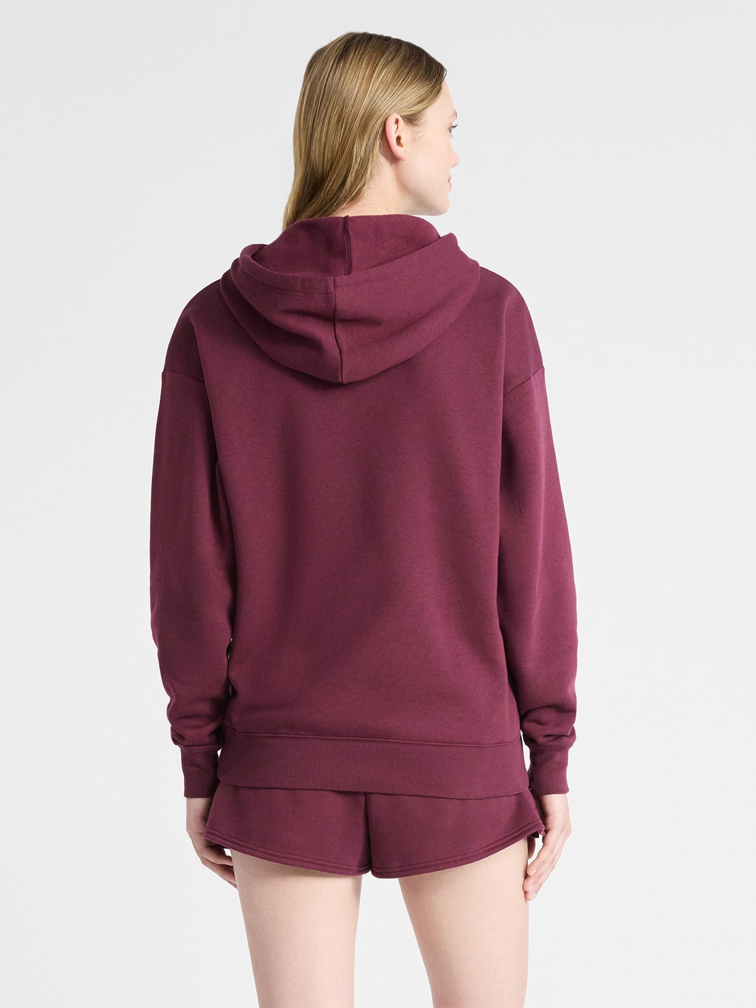 No Boundaries Essential Fleece Hoodie, Women's Sizes XXS-XXL