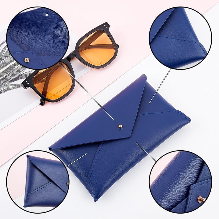 2Pcs Leather Glasses Case Portable Sunglasses Case Bags  display picture 1