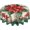 Fleurs de Noël, variante sur Nappe Ronde Citron 60 Pouces Lavable Réutilisable Décoration Nappe pour Cuisine Fête