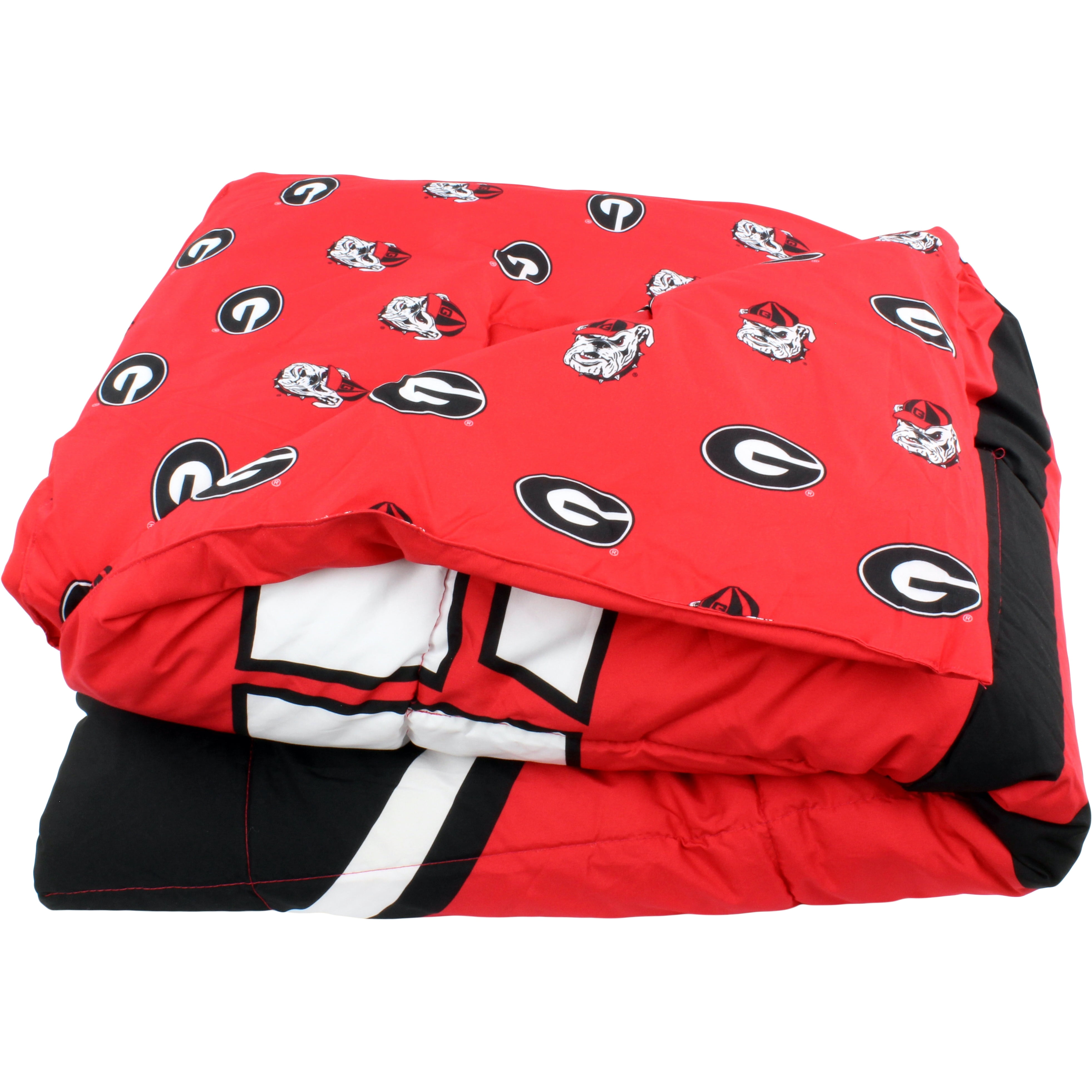 Georgia Bulldogs Reversible Big Logo Soft and Colorful Comforter, Twin