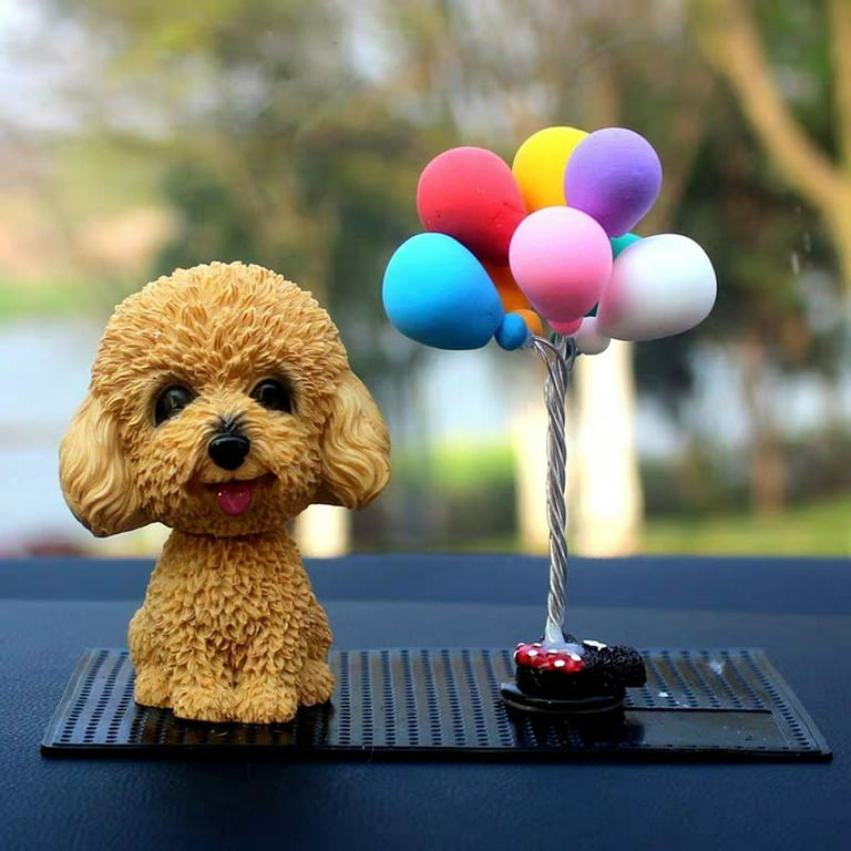 1Pcs Cute Puppy Dashboard Decoration Simulation Dog Car Decoration Tabletop  Nodding Puppy Toys Car Ornaments Shaking Head Dog Bobblehead Dog FRENCH