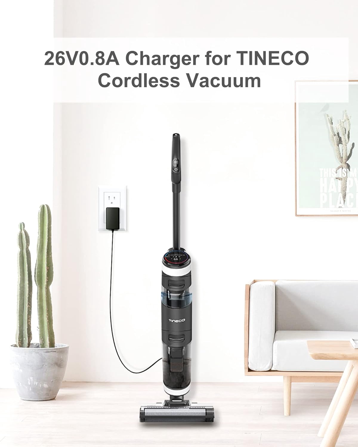 26V Charger Replacement for TINECO Cordless Vacuum Compatible with TINECO Charger A10 Dash A11 S3 Hero Master iFLOOR S3 Series AC/DC Adapter Replacement Class 2 Power Supply for YLS0241A-T260080