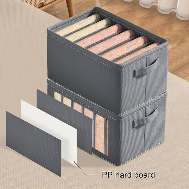 Organizador De Armario Apilable - Set De 10 Cajas Para Ropa