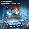 thumbnail image 2 of Gaming Laptop Cooling Pad with Cooling Fans Laptop Fan Cooling Pad for Laptop RGB Computer Cooler Stand with Height Adjustable Two USB Port Phone Stand, 2 of 7