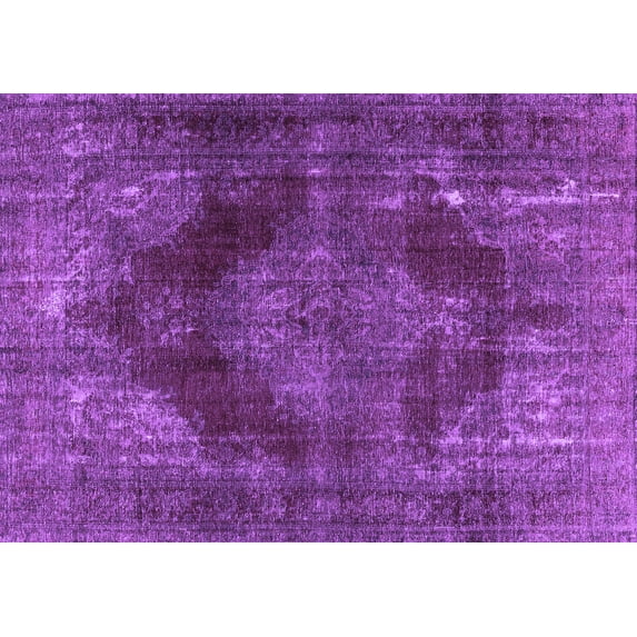 Ahgly Company Indoor Rectangle Persian Purple Bohemian Area Rugs, 8' x 10'