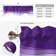 thumbnail image 6 of Purple Waves Tie Up Valance Curtains for Windows, Kitchen Curtains Window Treatments, Ombre Abstract Art Gradient Modern Short Window Shades Valances for Bedroom Bathroom Cafe 42"x12", 6 of 8