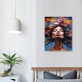 thumbnail image 3 of GOSMITH  African American Woman Wall Art Black Art Poster Graffiti Canvas Painting Picture for Living Room, 3 of 4