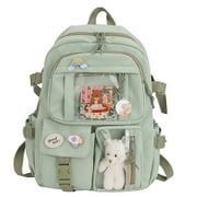 2022 NuFazes Backpack With Bears Women Waterproof Candy Colors Backpacks Fancy Bookbags High School Bags for Teenage Girl Gift Cute Travel Rucksack