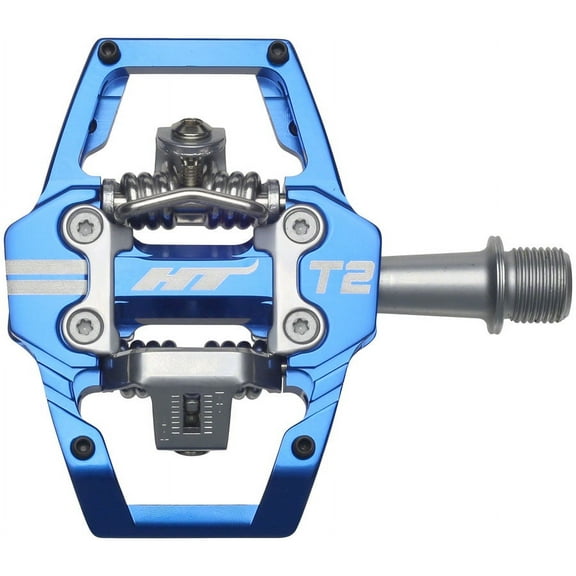HT Pedals T2 Clipless Platform Pedals, CrMo - Turquoise
