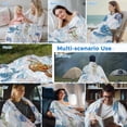 thumbnail image 5 of Blue Nautical Coastal Cooling Blanket,Lightweight Breathable Summer Throw Blanket with Double Sided Cold Effect,Nautical Beach Sea Turtle Coral Picnic Blankets Bed Sheet for Hot Sleepers 30"x40", 5 of 8