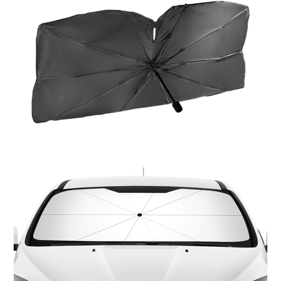 Car Sun Shade,Sun Shade for Cars Windshield,Car Accessories ar Front Window Sunshade Umbrella,Foldable Sunshade Umbrella for UV Ray Block Sun Heat Protection,Suitable for Cars,SUVs,Trucks