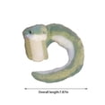 thumbnail image 2 of XIANXIAN Snake Plush, Stuffed Snake Animal, 8" 16" Small Toy Snakes for Kids, Giant Stuffed Animals Snake, Lifelike Plush Snake for Birthday Present Party Prank Prop (Green), 2 of 5