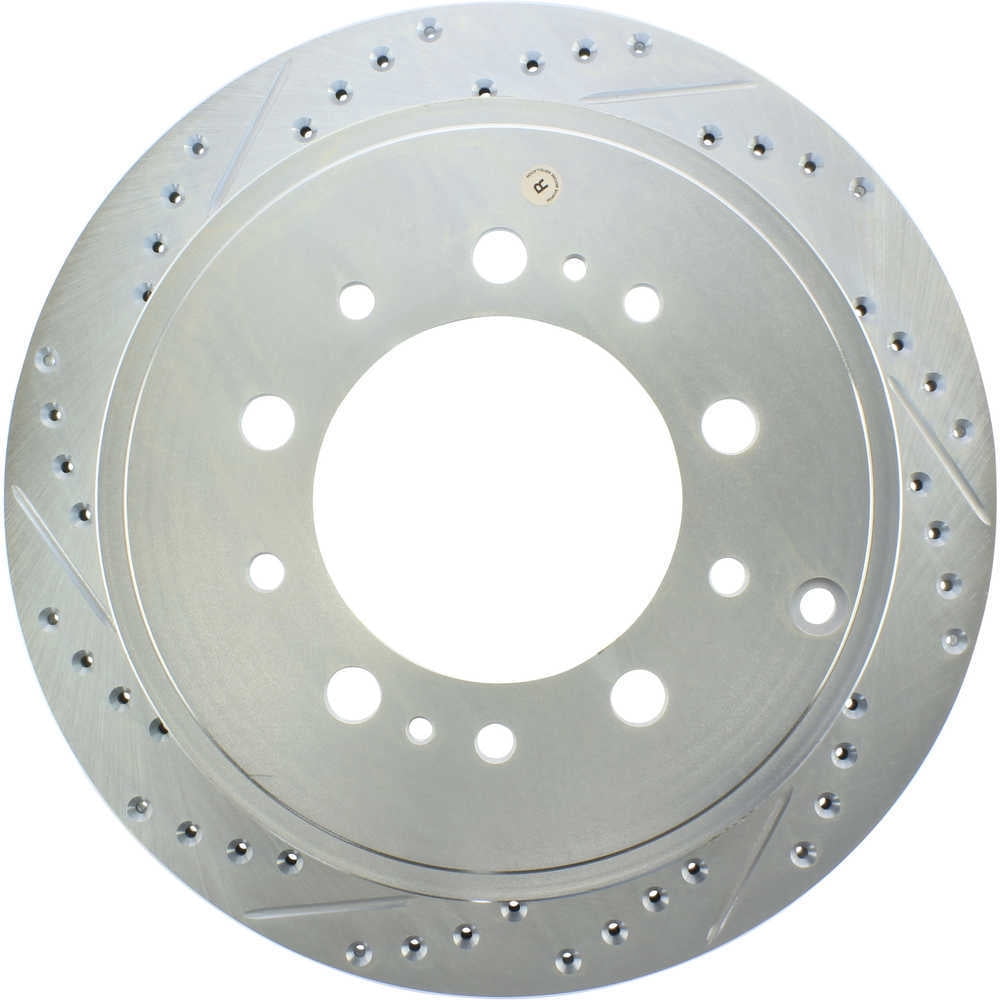 StopTech 227.44157R Select Sport Drilled and Slotted Brake Rotor; Rear Right, improved looks and