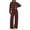 Brown, variant on 2 Piece Lounge Sets for Women Casual Sweatsuits Soft Fleece Lining,Crew Neck Oversized Sweatshirt & Wide Leg Pants,Workout Airport Matching Set Tracksuit,Fall Winter Outfits