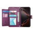 thumbnail image 2 of Flip Case for FOXDOCK OPPO Reno 13 Pro Kickstand Viewing Gift Choice Floral Embossed Full Protection Wallet Function, 2 of 6