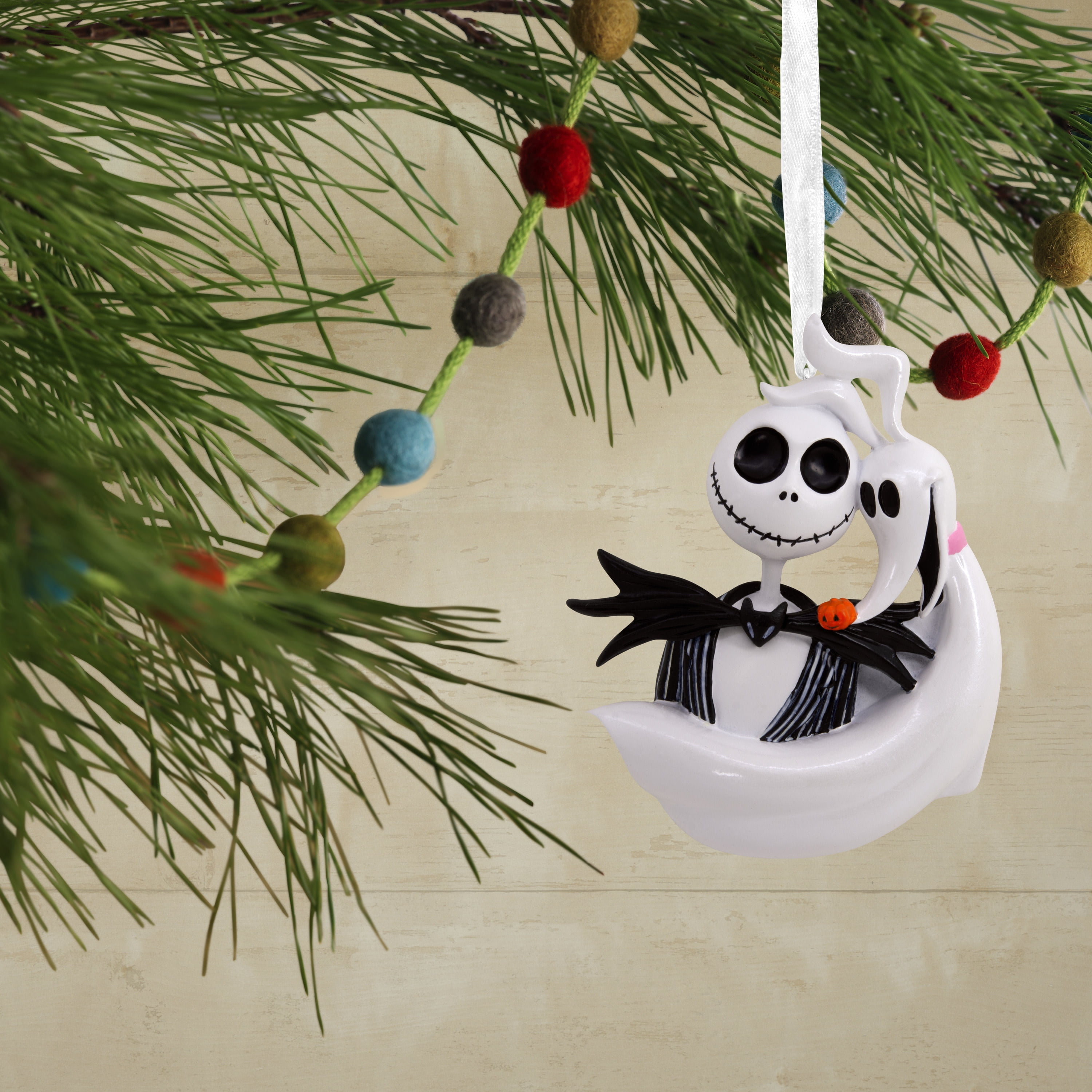 Hallmark Christmas Ornament (Disney Tim Burton's Jack and Zero), 1 Count