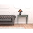 thumbnail image 5 of 17" Rust Metal Two Light Table Lamp With Amber Empire Shade, 5 of 5