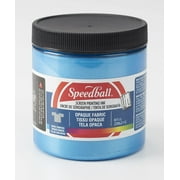 Speedball Opaque Fabric Screen Printing Ink, 8 oz. Jar, Blue Topaz