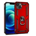 thumbnail image 3 of For iPhone 14 Plus Case ,Heavy Duty Shockproof Body Phone Cover Built in Metal Rotated Magnetic Ring Holder Kickstand,Dustproof,Anti-Scratch,Dual Layer Military-Grade Drop protection,Red, 3 of 8