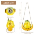 thumbnail image 6 of Blosmon Hanging Swing Planter for Indoor Plant - Cute Outdoor Swinging Succulent Pot with Smiley Face - Small Ceramic Wall Planters for Live Pearls Plants, 6 of 7