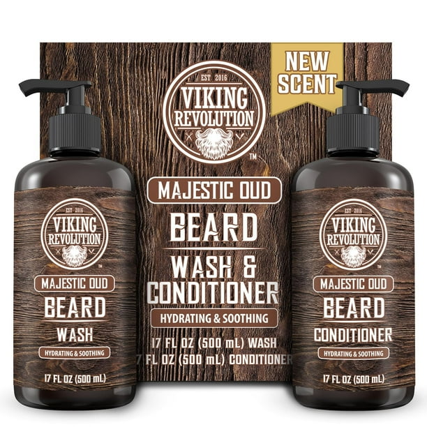 Limpiador y acondicionador para barba Viking Revolution 500 ml con aceite