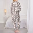 thumbnail image 6 of Wukai Cute Baseball Print Women's Pajama Set - Soft Long Sleeve Sleepwear for Comfort and Style-XX-Large, 6 of 9